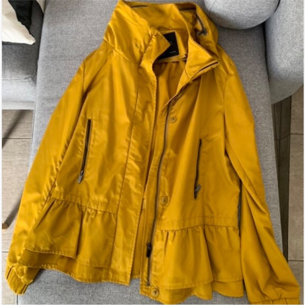 Zara Yellow Peplum Utility Jacket Size Small - Picture 11 of 12